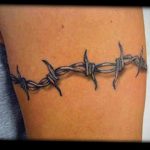 barbed wire tattoo 01.02.2020 №067 -barbed wire tattoo- tattoovalue.net