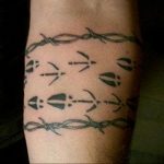 barbed wire tattoo 01.02.2020 №071 -barbed wire tattoo- tattoovalue.net