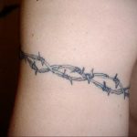 barbed wire tattoo 01.02.2020 №074 -barbed wire tattoo- tattoovalue.net