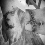 barbed wire tattoo 01.02.2020 №082 -barbed wire tattoo- tattoovalue.net