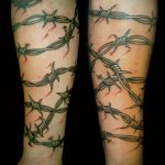 barbed wire tattoo 01.02.2020 №084 -barbed wire tattoo- tattoovalue.net