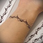 barbed wire tattoo 01.02.2020 №085 -barbed wire tattoo- tattoovalue.net
