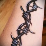 barbed wire tattoo 01.02.2020 №113 -barbed wire tattoo- tattoovalue.net
