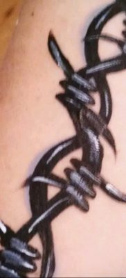 barbed wire tattoo 01.02.2020 №113 -barbed wire tattoo- tattoovalue.net