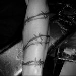 barbed wire tattoo 01.02.2020 №127 -barbed wire tattoo- tattoovalue.net