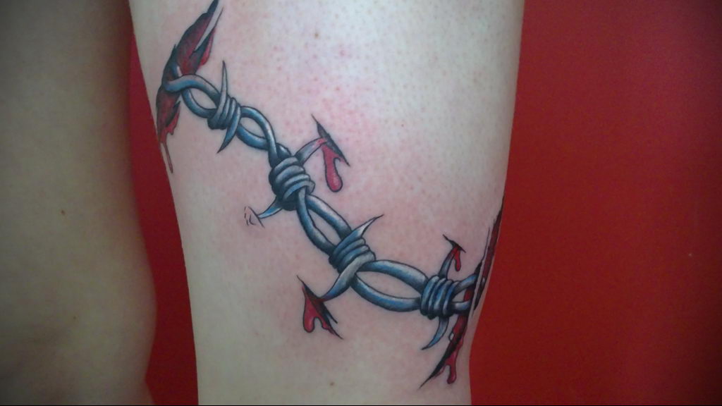 barbed wire tattoo 01.02.2020 №152 -barbed wire tattoo- tattoovalue.net