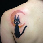 black cat tattoo 03.12.2019 №033 -cat tattoo- tattoovalue.net