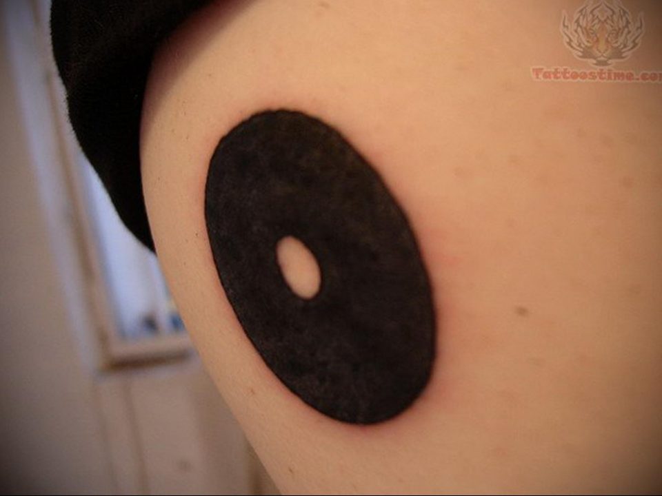 black circle tattoo 07.01.2020 №033 circle tattoo