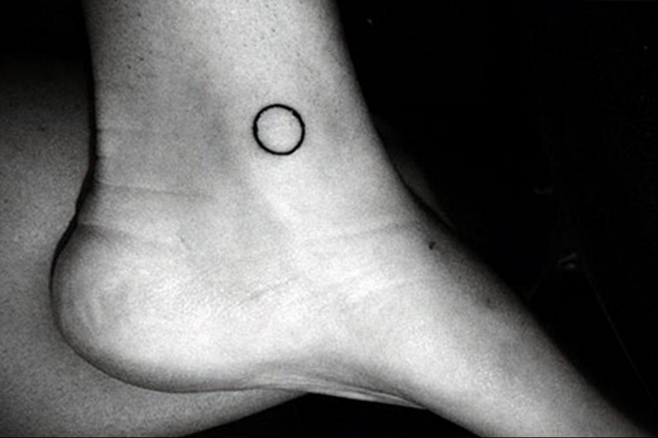 black circle tattoo 07.01.2020 №049 circle tattoo