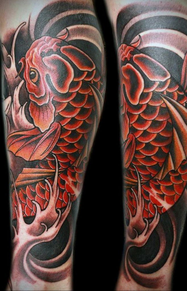 carp tattoo 06.01.2020 №012 -tattoo fish- tattoovalue.net