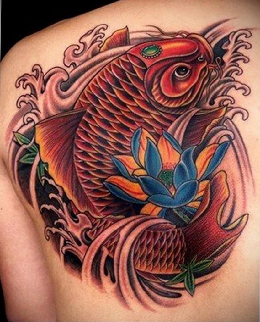 carp tattoo 06.01.2020 №037 -tattoo fish- tattoovalue.net