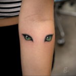 cat eye tattoo 03.12.2019 №001 -cat tattoo- tattoovalue.net
