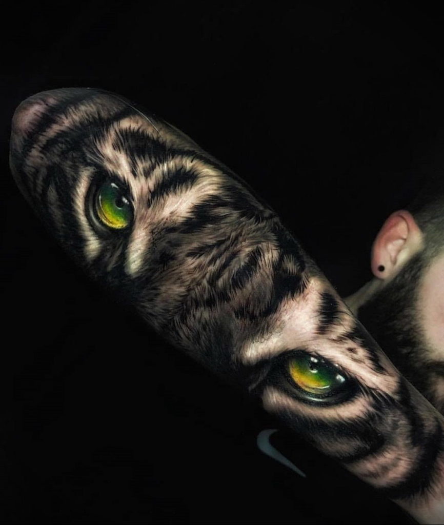 cat eye tattoo 03.12.2019 №002 -cat tattoo- tattoovalue.net