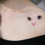 cat eye tattoo 03.12.2019 №008 -cat tattoo- tattoovalue.net