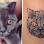 cat eye tattoo 03.12.2019 №021 -cat tattoo- tattoovalue.net