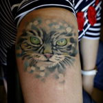 cat eye tattoo 03.12.2019 №024 -cat tattoo- tattoovalue.net