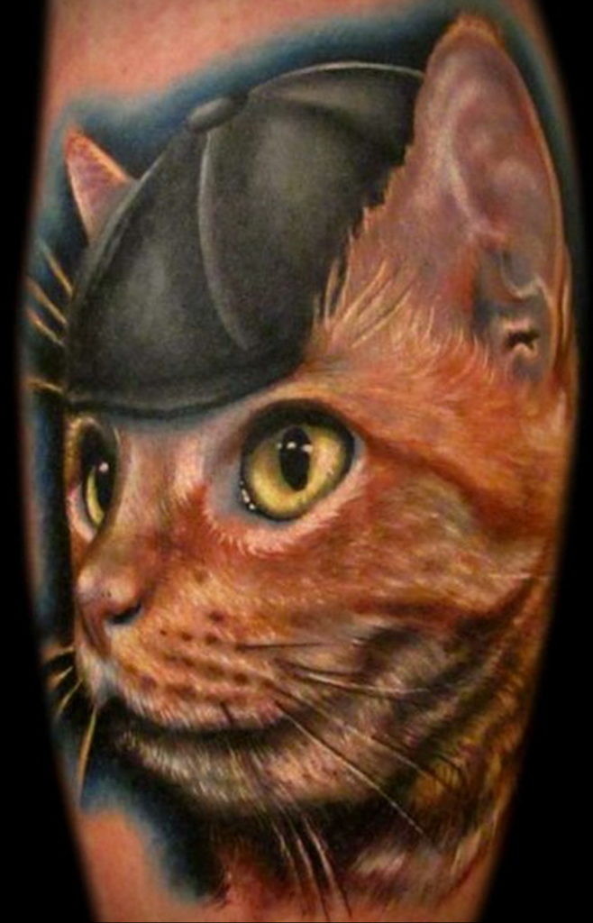 cat eye tattoo 03.12.2019 №028 -cat tattoo- tattoovalue.net