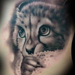 cat face tattoo 03.12.2019 №017 -cat tattoo- tattoovalue.net
