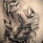 cat face tattoo 03.12.2019 №014 -cat tattoo- tattoovalue.net