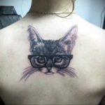cat face tattoo 03.12.2019 №029 -cat tattoo- tattoovalue.net