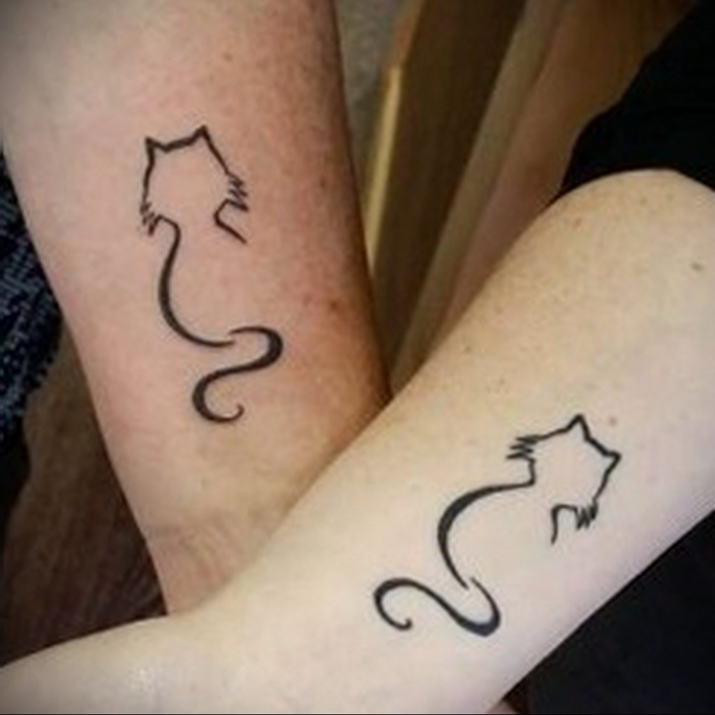 cat silhouette tattoo 03.12.2019 №006 -cat tattoo- tattoovalue.net