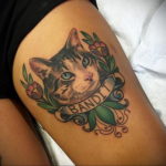 cat tattoo for girls 03.12.2019 №028 -cat tattoo- tattoovalue.net