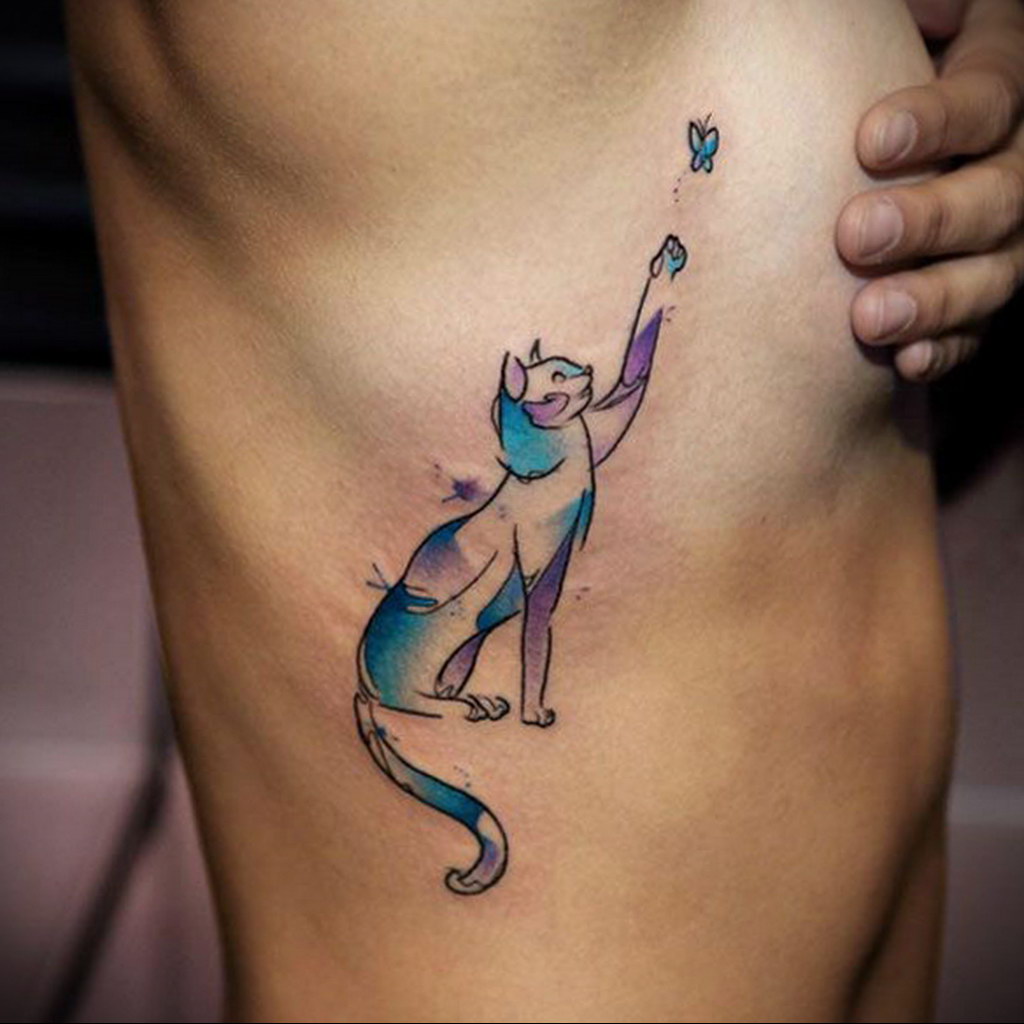 cat tattoo for girls 03.12.2019 №004 -cat tattoo- tattoovalue.net