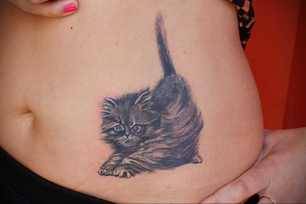 cat tattoo for girls 03.12.2019 №021 -cat tattoo- tattoovalue.net