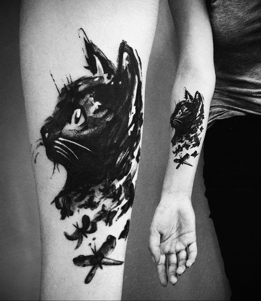 cat tattoo for girls 03.12.2019 №047 -cat tattoo- tattoovalue.net