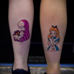 cat tattoo on leg 03.12.2019 №026 -cat tattoo- tattoovalue.net