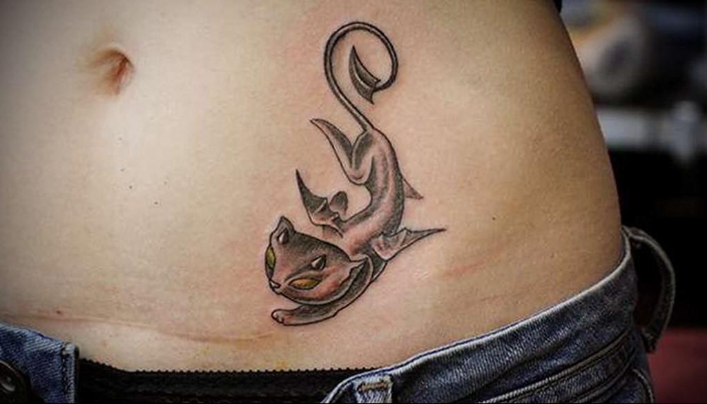 Black cat temporary tattoo  Ali ChappellBates Art