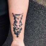 cat tattoo on the wrist 03.12.2019 №013 -cat tattoo- tattoovalue.net
