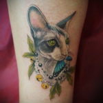 cat tattoo on the wrist 03.12.2019 №014 -cat tattoo- tattoovalue.net