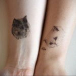 cat tattoo on the wrist 03.12.2019 №002 -cat tattoo- tattoovalue.net