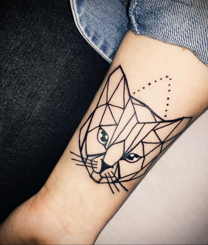 cat tattoo on the wrist 03.12.2019 №006 -cat tattoo- tattoovalue.net