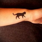 cat tattoo on the wrist 03.12.2019 №007 -cat tattoo- tattoovalue.net