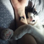 cat tattoo on the wrist 03.12.2019 №028 -cat tattoo- tattoovalue.net