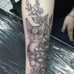 cat tattoo on the wrist 03.12.2019 №029 -cat tattoo- tattoovalue.net