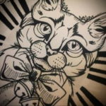 cat tattoo sketches 03.12.2019 №031 -cat tattoo- tattoovalue.net
