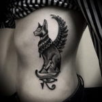 cat tattoo with wings 03.12.2019 №008 -cat tattoo- tattoovalue.net