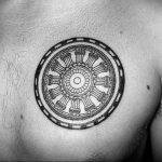 circle chest tattoo 07.01.2020 №054 -circle tattoo- tattoovalue.net