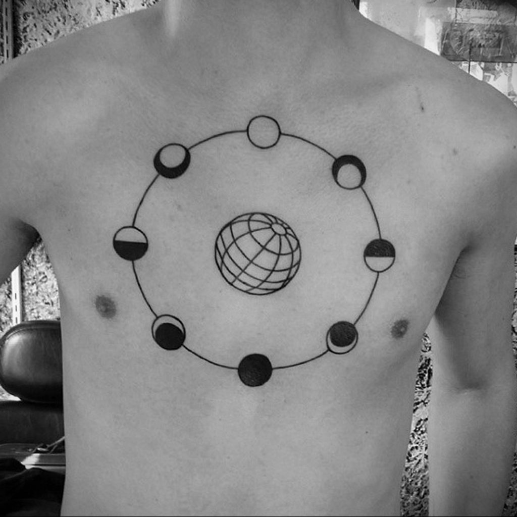 circle chest tattoo 07.01.2020 №073 -circle tattoo- tattoovalue.net
