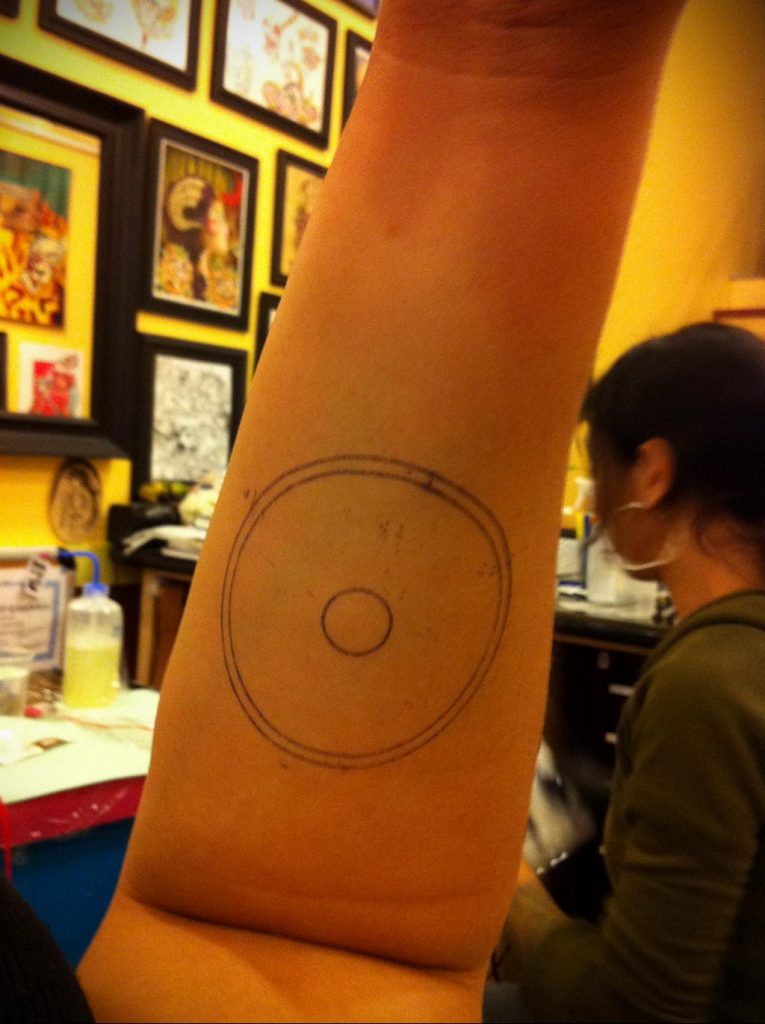 circle dot tattoo 07.01.2020 №012 -circle tattoo- tattoovalue.net