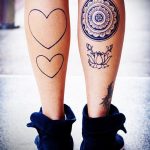 circle leg tattoo 07.01.2020 №005 -circle tattoo- tattoovalue.net