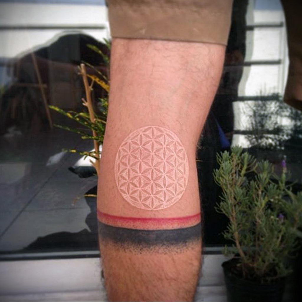 circle leg tattoo 07.01.2020 №008 -circle tattoo- tattoovalue.net