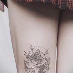 circle leg tattoo 07.01.2020 №025 -circle tattoo- tattoovalue.net