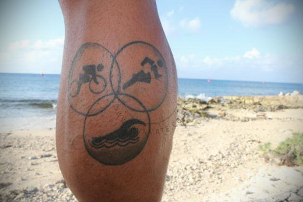 circle leg tattoo 07.01.2020 №048 -circle tattoo- tattoovalue.net
