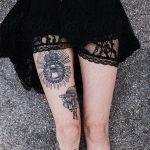 circle leg tattoo 07.01.2020 №049 -circle tattoo- tattoovalue.net