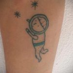 cosmonaut tattoo 01.02.2020 №101 -tattoo astronaut- tattoovalue.net
