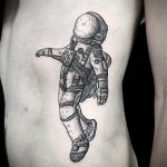 cosmonaut tattoo 01.02.2020 №024 -tattoo astronaut- tattoovalue.net